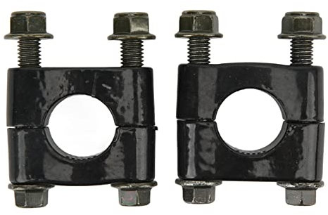 KIMISS Soportes para Manillar, 1 Par de 22 Mm Abrazadera Universal para Elevador de Manillar Abrazadera de Montaje para Manillar de un Solo Orificio para Motocicleta