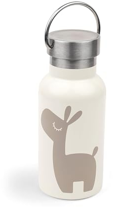 Done by Deer Edelstahl Thermoflasche Lalee Sand - 350 ml Isolierte Kinder Trinkflasche mit Schraubverschluss - 6 Stunden heiß & 6 Stunden kalt, keinen Eigengeschmack und Chemikalien frei