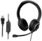 Elqubkan Cuffie USB con per call center, cuffie con microfono, cuffie sovraurali con cancellazione del rumore per i giochi, per computer, PC e laptop
