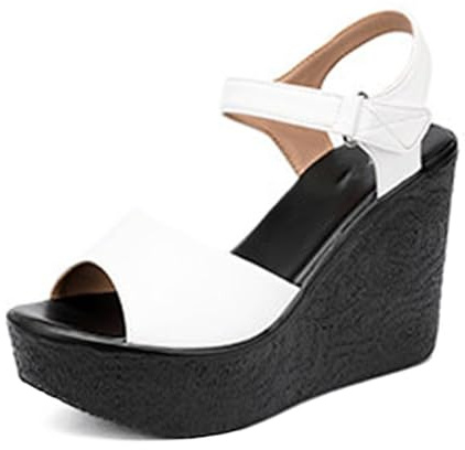 HNVAVQ Sandali Plateau Donna 11cm Tacco Alto Sandali per Festa Vacanze Quotidiano Spiaggia