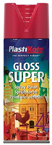 Plasti-Kote 1120 400ml Super Gloss - Bright Red