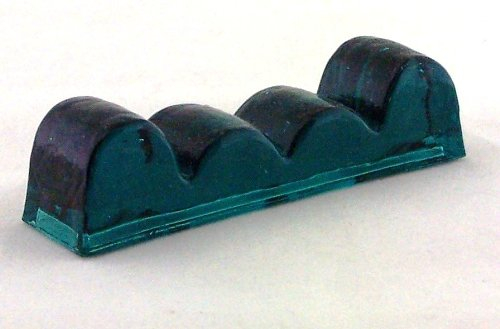 Messerbänkchen aus Glas in grün