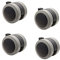 QS3Y2 Wagner Ruedas para Muebles/Juego de 4 Piezas de Ruedas Dobles - diámetro Ø 50 mm, Capacidad de Carga 50 kg/Rueda