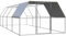 vidaXL Outdoor Hühnerkäfig 3x8x2m Verzinkter Stahl Hühnerstall Freilaufgehege