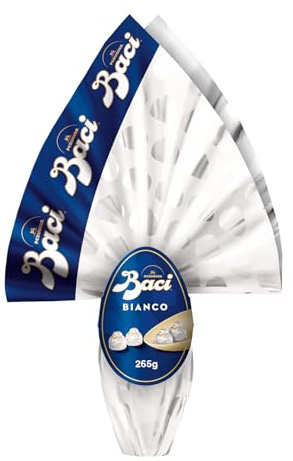 BACI PERUGINA Uovo di Pasqua 2026 Cioccolato Bianco con Sorpresa Esperienziale e 4 Cioccolatini 265g