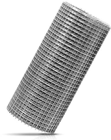 Muzhira Rodent Proofing Galvanized Wire Metal Mesh - 6m x 200mm Blocks Rats, Mice, Mouse, Squirrel & Bird Access Internal & External Pest Prevention for Filling In Gaps Around The Home & Garden