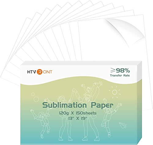 HTVRONT Sublimation Paper 13x19 inches - 150 Sheets Sublimation Paper Compatible with Inkjet Printer 120g…