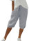 Musselin Shorts DamenItalienische Mode Faltenrock Damen Einfarbig Knielang Kurze Hosen Leicht Und Luftig Leinenhose Hose Sommer Jeans
