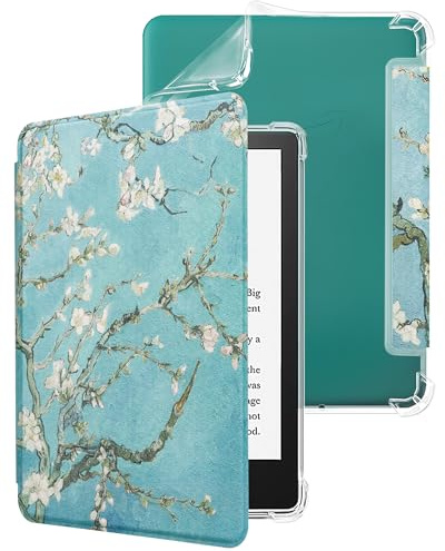 WALNEW Custodia per Kindle Paperwhite 12a generazione 2024 da 7 pollici e Kindle Colorsoft Signature Edition, custodia protettiva posteriore in morbido TPU trasparente per Kindle Colorsoft 2024