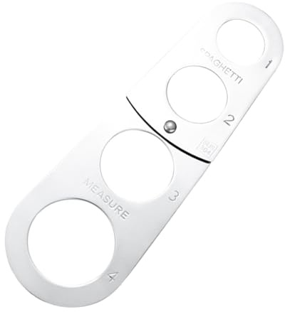 Misuratore di spaghetti in acciaio inossidabile, misuratore di spaghetti, strumento di misurazione degli spaghetti della pasta da cucina, gadget di controllo delle porzioni, misura, strumento