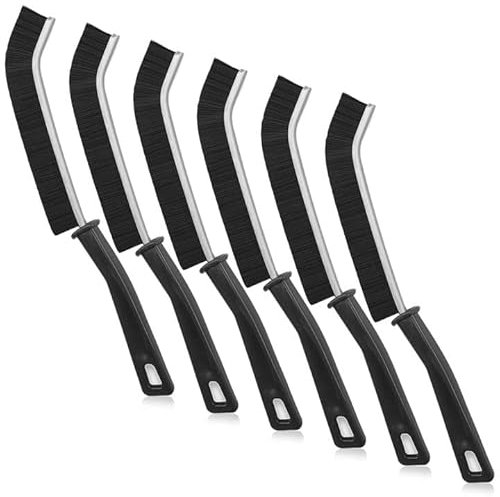 YIMVUNZ Brosse de Nettoyage des Interstices(6 pcs), Brosse Nettoyage des Interstices, Brosse Joint Carrelage, Brosse de Fine et Longue Nettoyage pour Rainure Fenetre, Salle de Bain, Toilettes, Cuisine