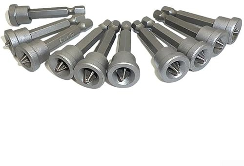 PH2 Drywall Screwdriver Bit 50mm for Gypsum Board Plaster Screws, Depth Limit Design to Over-Penetration, Compatible with Cordless & Elec