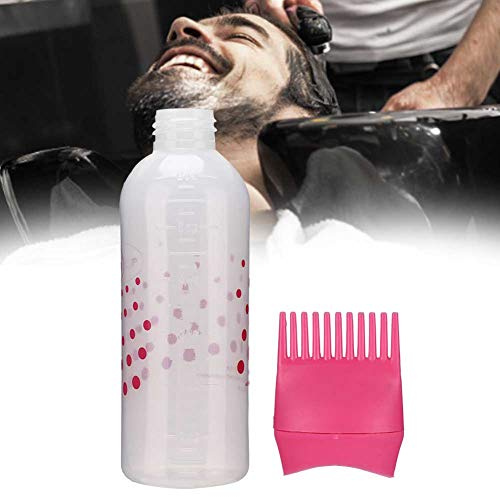 Generic Bouteille de Coloration des Cheveux, 170 Ml de Boucle de Teinture pour la Colorant Applicateur Brosse Coloriage des Cheveux, Teinture, Bouteille de de Essentielle, pour Salons de (Rose rouge)