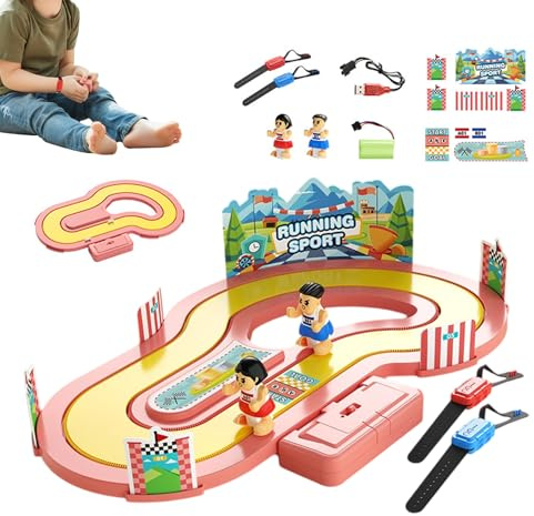 Juego De Carreras Con Sensor De Movimiento | Actividad Familiar Interactiva para 2 Jugadores | Circuito De Carreras Inalámbrico Detección De Movimiento,para Chicos Jóvenes Chicas Escuela Casa