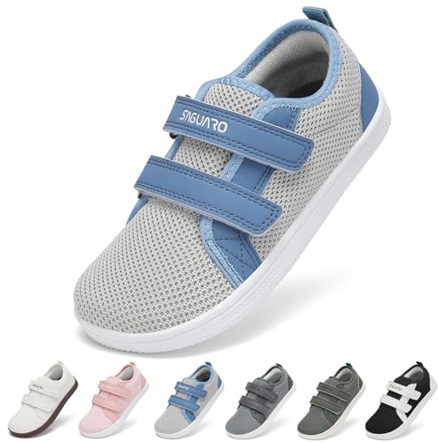 SAGUARO Bambini Scarpe Barefoot per Bambino e Bambina Rispettose del Piede Antiscivolo e Traspiranti,Adatte allo Sport e all’Uso Casual,BL.26