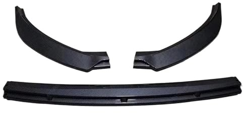para Seat para Ibiza MK5 Standard/FR 2017-2024+ Parachoques Delantero Difusor Inferior Divisor Alerón Canard Kit Carrocería Ajuste Alerón Delantero(Carbon Look)