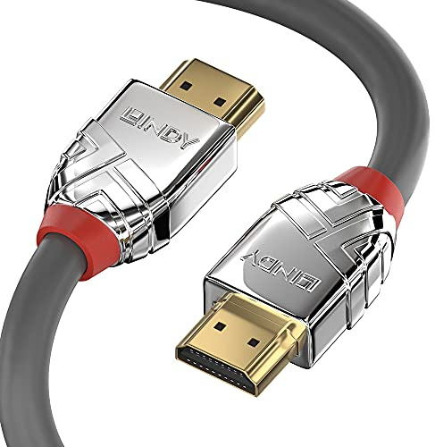 LINDY 37876 10m Standard HDMI Kabel, Cromo Line, anthrazit
