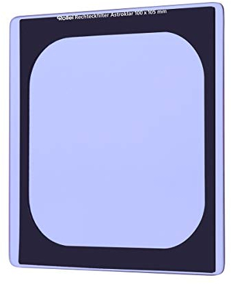 Rollei Astroklar Nachtlicht Light Pollution Filter - 100mm Rechteckfilter Stadtlicht-Filter für Nachtaufnahmen, Astro-Fotografie der Milchstraße
