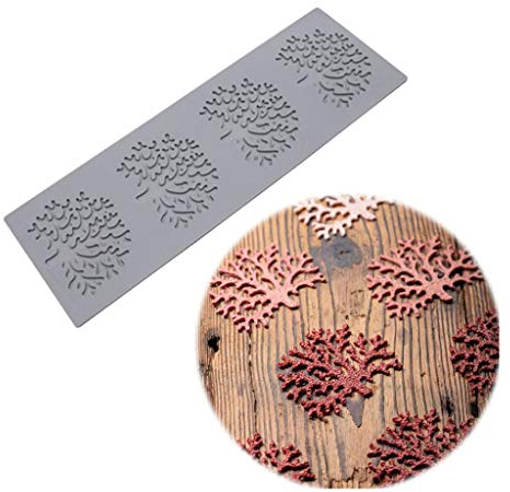 ZIRAN Foglie Forma Torta Stampo in Silicone Foglie Fondente Foglia Stampo per Caramelle per Pasta di Zucchero, Cioccolato, Fondente, Burro, Sapone