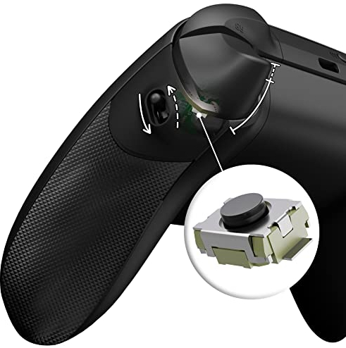 eXtremeRate Flexor Clicky Kit pour Xbox Series X & S, Grips avec Gâchette pour Xbox Series X & S Manette, Poignée Ergonomique Antidérapante avec Trigger Stop, Noir
