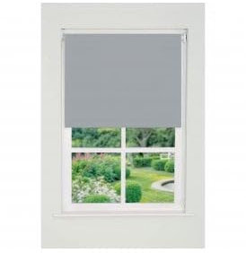 Plain Straight Edge Daylight Roller Blind (165cm Drop) 70cm Light Grey