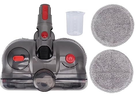 Topyond V12 Slim Elektro-Moppaufsatz, Abnehmbarer Wassertank, Wischpad, Effiziente Bodenreinigung, Staubsauger-Aufsatz Für Alle Oberflächen, Elektrischer Moppkopf Für V12
