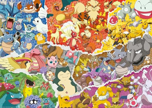 Ravensburger 12000832 - Pokémon äventyr - pussel 1000 bitar - pussel för vuxna och barn från 14 år och uppåt, Pokémon Pussel, presenter till Pokémon-fans