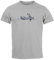 Neverless® Herren T-Shirt Bär Familie Kanu Outdoor Fashion Streetstyle grau 4XL