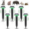 Lot de 6 répulsifs solaires anti-taupes : IP65 étanche - Répulsif solaire contre les campagnols - Répulsif à ultrasons pour la répulsif contre les taupes - Lutte contre les parasites pour le jardin