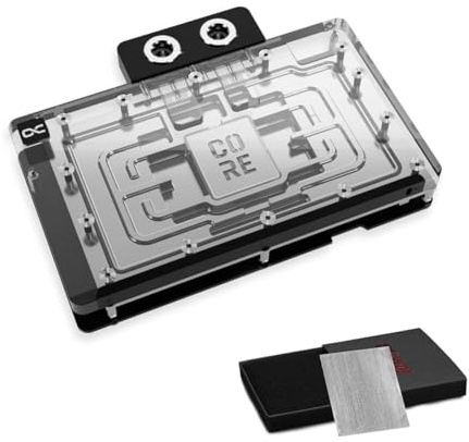 Alphacool Core Geforce RTX 5090 Reference GPU Water Block with Backplate and Thermal Grizzly KryoSheet Thermal Pad Bundle