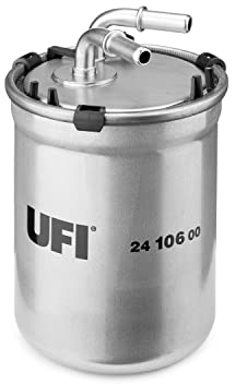 UFI Filters, Filtro Gasolio 24.106.00, Filtro Carburante per Ricambio, Adatto ad Auto, Applicabile su Diversi Modelli come Audi, Seat, Skoda e Volkswagen