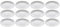 Maxwell & Williams 12er Set Essteller, Speiseteller Cashmere D. 25,5cm weiß