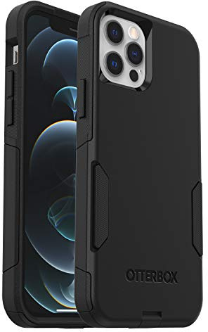 OtterBox iPhone 12 & iPhone 12 Pro Commuter Series Case - Black, Slim & Tough, Pocket-Friendly, with Port Protection