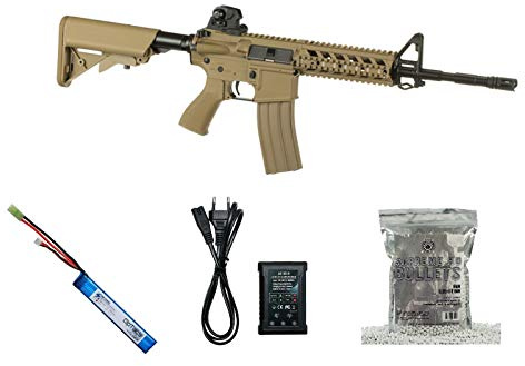 OpTacs Set !!! Softair - Gewehr - G & G CM16 Raider L - ab 14, unter 0,5 Joule