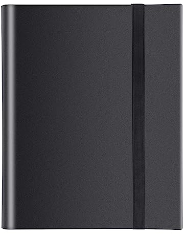 Raccoglitore Carte Maniche 432 Tasche,Album trasparente impermeabile per carte da gioco, regalo per collezionisti di carte (Nero)