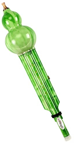 Mobkid Hulusi C Key B Flat Hulusi Instrument Blechblasinstrument Geeignet Für Erwachsene Und Kinder Anfänger Praxis (Color : Green, Size : Flat)