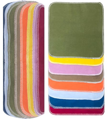 BreodyEco Rollo de toallas de papel reutilizables – Paquete de 30 toallas de papel grandes sin papel de franela de algodón de 2 caras, toallas de mano lavables, toallas de mano menos residuos, paños