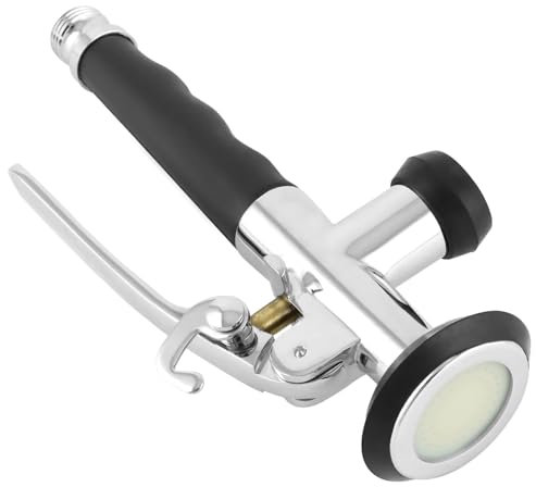 QWORK® Messing Handbrause inkl. Feststellbügel, Sprühkopf für Küchenspüle-Wasserhahn - Universeller 1/2-Anschluss