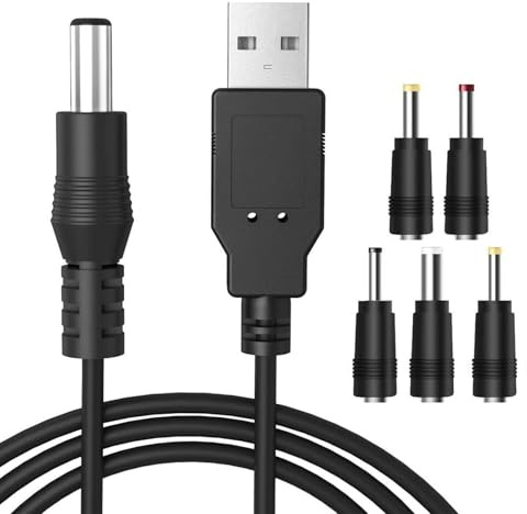 FENGRUI USB to Dc Power Cable Compatible for Laptops, Router, Keyboard