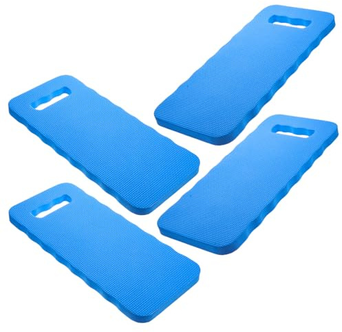 POPETPOP Coussin de Genoux Eva Bleu pour Jardinage, Lot de 4 Tapis Épais et Confortables, Réduit L'inconfort, Facile à Transporter pour Maison et Yoga Couleur Aléatoire