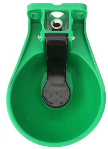 LALADEFIEE Automatic Cattle Water Fountain with Extra Large Plastic Drinking Bowl Suitable for Farm Use with Burr-Free Polished Edges