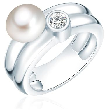 Valero Pearls Female 925/- Sterling Silver Pearl Ring