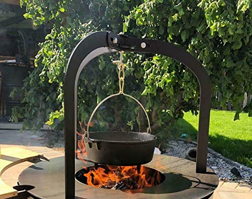 A. Weyck Dutch Oven Zubehör - Premium Dreibein-Gestell für Feuerschalen und Feuerstellen -Zubehör Feuertonne, Feuerschale Dutch Oven - Hitzebeständig und Made in Germany