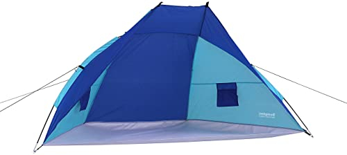 Semptec Urban Survival Technology Strandmuschel XXL: XXL-Strandzelt für 3 Personen, 240 x 120 x 120 cm, Lichtschutz UV 50+ (3 Personen Strandmuschel, Pop Up, Sonnenschirm)