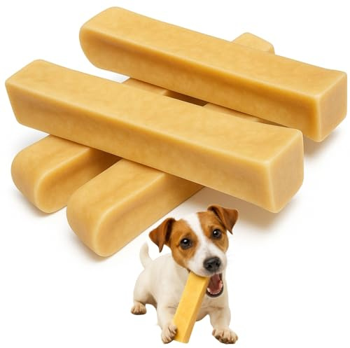 Alp Chews Hartkäse für Hunde – Extra Kleine 4 Stück – Natürlicher Kauknochen – Kaukäse zur Zahnpflege & Langen Kaudauer