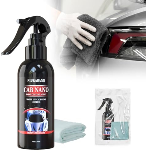 3 IN 1 Hochleistungs Schnellauto Beschichtungsspray, 2024 Neuest High Protection Fast Coated Car Nano Spray, Prämie Nano Spray Auto zum Autolack Kratzer Entfernen und Autopolitur (120ML, 1 stück)