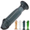 JDGPLM Consolador de cristal pequeño de 12,7 cm de largo, consolador realista de 30/35 mm de diámetro, consolador anal de cristal liso, pene, tapón anal, consolador de cristal con punto G, juguete sex