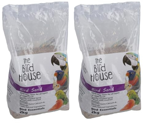 AB Tools Lot de 2 kg de sable pour perroquet avec huître calcium et minéraux pour cage à digestion
