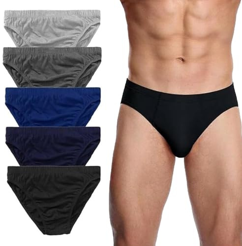 TT ThreadTrade Men’s Classic Sports Soft Cotton Underwear, Ribbed Slips Briefs Underpants, Soft Texture, Moisture-Wicking, Hipster Pants, Pack of 6 (UK, Alpha, M, Regular, Regular, Assorted)