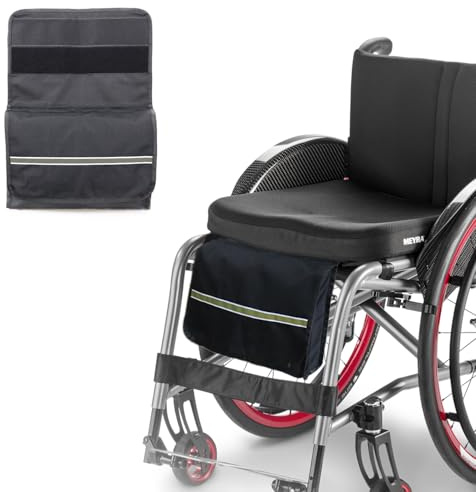 Wheelchair Front Storage Bag with Reflective Strip for Electric Manual Chairs Under Wheelchair Storage Bag